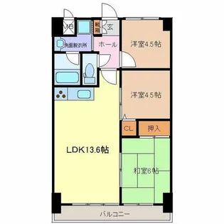 サンパーク名港【903号室】の間取り