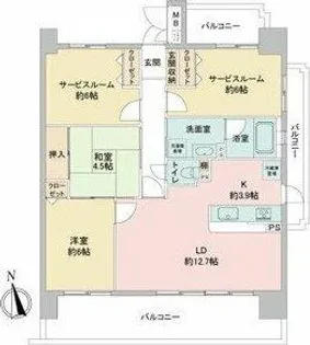 スクエア名古屋港【5階】の間取り
