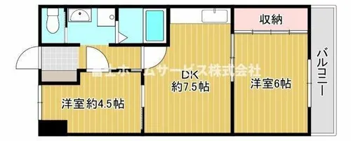 ふぁみーゆアビコⅡ【507号室】の間取り