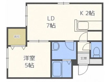 La vie en rose(ラヴィアンローズ)【5階】の間取り