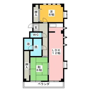 アビタシオン草薙【1階】の間取り