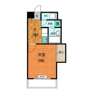 ナカガワハイツ【4階】の間取り