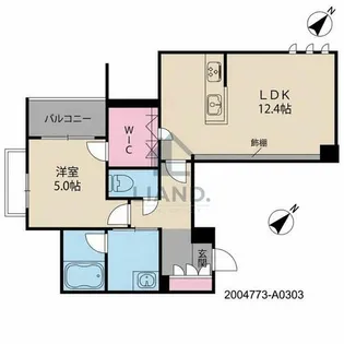 GRAN那珂【3階】の間取り