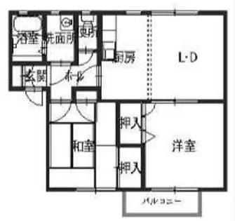 ディアス奥山【205号室】の間取り