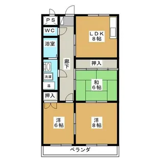 ファイン青山【1階】の間取り