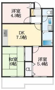 ソシア加茂【2階】の間取り
