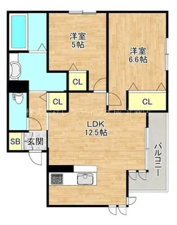 ヴィレッタ大池橋【2階】の間取り