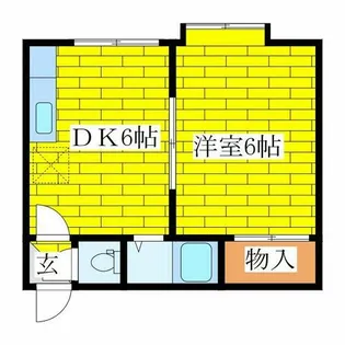 ビックスリーハイツ【205号室】の間取り