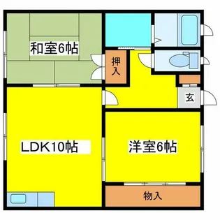 リバーサイドTY【103号室】の間取り