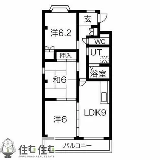 グランドール美山【4階】の間取り