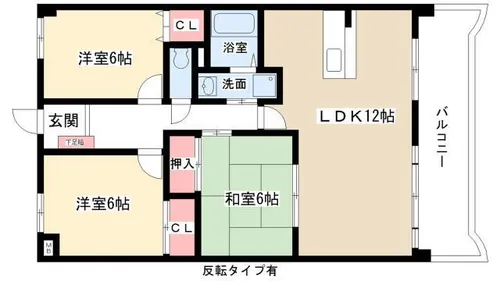 アルカディアⅢ【105号室】の間取り