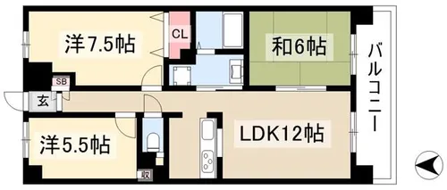 ヒルトップ井上【2階】の間取り