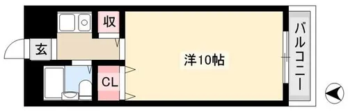 ジョイフル宝ヶ丘【202号室】の間取り