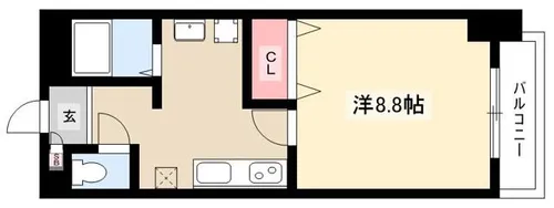 la tie 上社【3階】の間取り