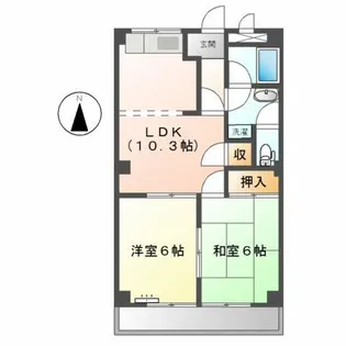 セフティ上坂【1階】の間取り