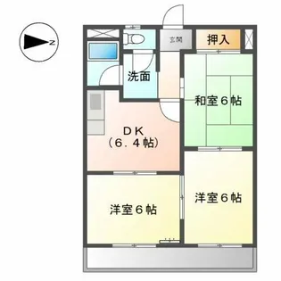 ニューマンション日比野【3階】の間取り