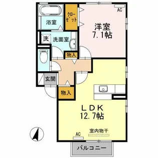 グラン シャリオ C棟【2階】の間取り
