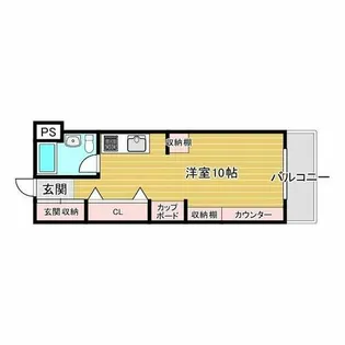 メゾン茨木【9階】の間取り
