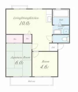 サンシティ三島【1階】の間取り