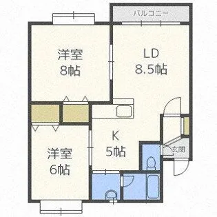 ロアジ【201号室】の間取り