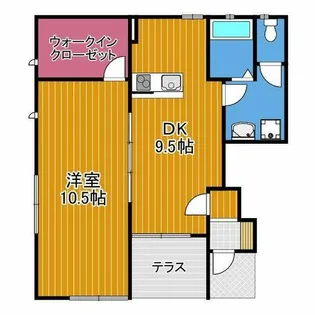 カーサ土師の里【1階】の間取り