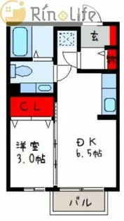 アクアコート【2階】の間取り
