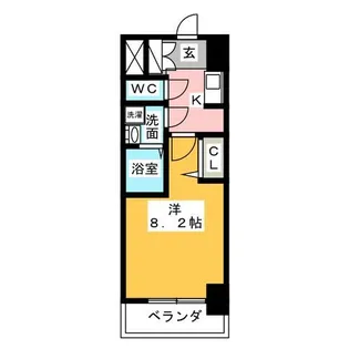 S-RESIDENCE庄内通【9階】の間取り