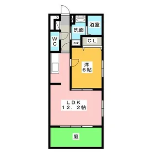 ソルティ アルデイア【1階】の間取り