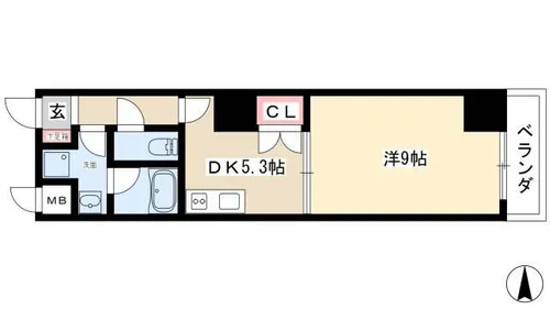 レジディア東桜【2階】の間取り