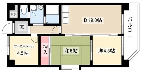 リリカル7【301号室】の間取り
