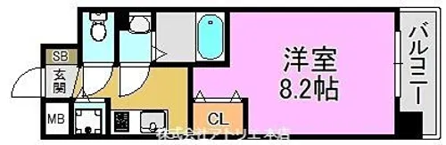 フォーリアライズ大阪エレナ【3階】の間取り