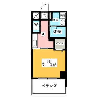 1Kの間取り画像