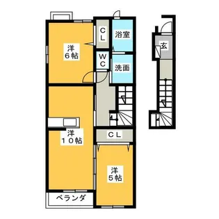 ラフレシールKM【2階】の間取り