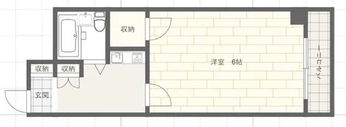 手柄マンション【3階】の間取り