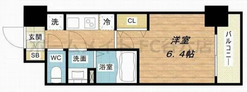 プレサンス上町台 夕陽丘【2階】の間取り