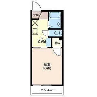 スカイピア上地AB【A103号室】の間取り