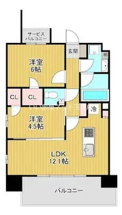 ヴェルテックス【7階】の間取り