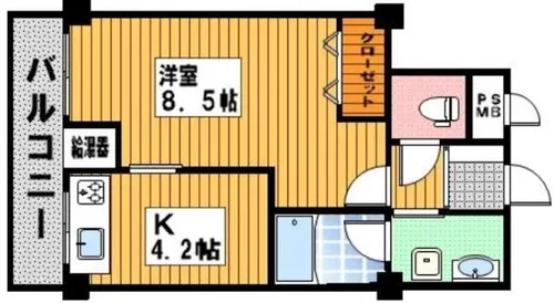 アルファK-Ⅱ【4階】の間取り