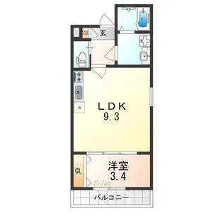 ジーメゾンエトワール和泉大宮【2階】の間取り