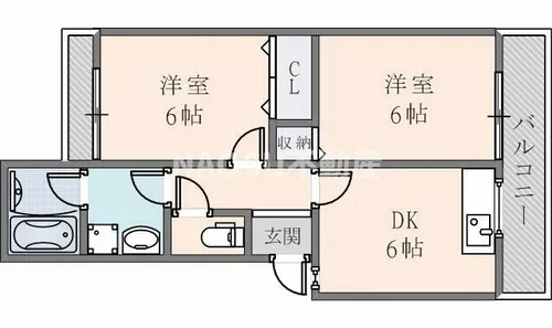 クオリティーハイツ【105号室】の間取り