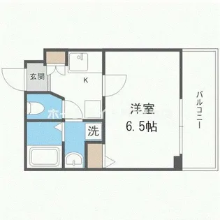 プレサンス難波EASTモダニティ【9階】の間取り
