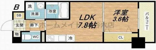 グランツ鶴見【4階】の間取り