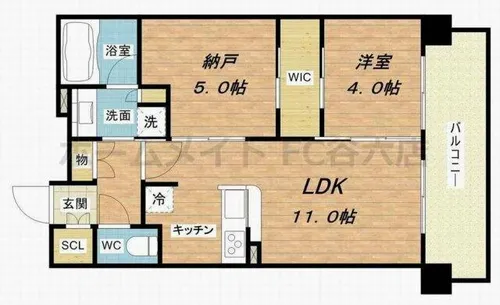 セレニテ心斎橋グランデ【14階】の間取り
