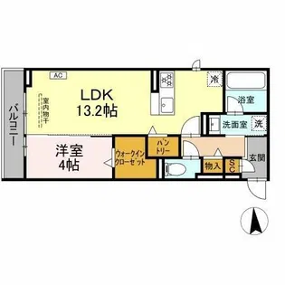 グラシオン【3階】の間取り