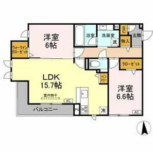 グラシオン【3階】の間取り