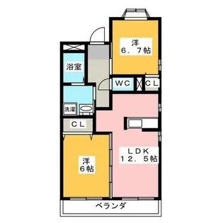 アネックス栄Ⅲ【3階】の間取り