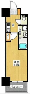 SWISS難波西【11階】の間取り
