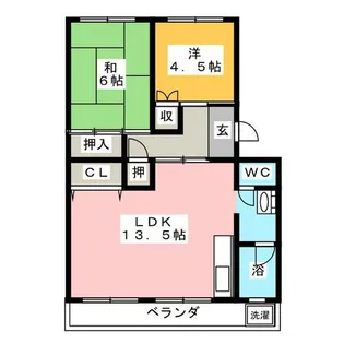 M・タウニー【3階】の間取り