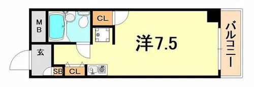 メゾン・ド・エミュウ【5階】の間取り