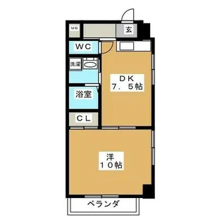 バンブー新栄【7階】の間取り
